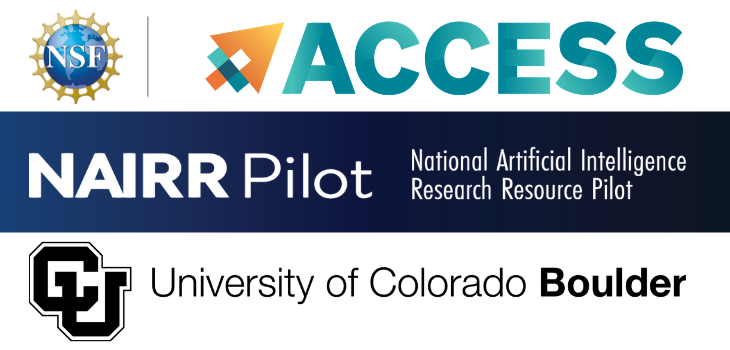 ACCESS NAIRR and CU logos